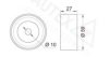 VW 06D109244B Deflection/Guide Pulley, timing belt